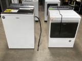 Whirlpool Top Load Washer and Front Load Dryer Pair in White