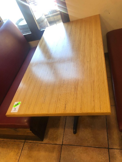(3) Wooden 5ft Dining Tables