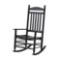 Hinkle Chair Company Bradley Black Slat Patio Rocking Chair