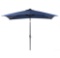 Sun-Ray 9 ft. x 7 ft. Rectangular Market Solar Lighted Patio Umbrella in Navy