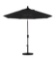 California Umbrella 9 ft. Bronze Aluminum Pole Market Aluminum Ribs Auto Tilt Crank Lift Patio