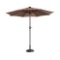 Villacera 9 ft. Steel Market Solar Tilt LED Lighted Patio Umbrella in Brown