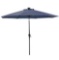 Sun-Ray 9 ft. Round Solar Lighted Market Patio Umbrella in Navy