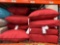 Lot of (10) Assorted Red Cushions