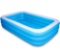 JOYDECOR 103 in. x 70 in. x 24 in. Rectangle 24 in. D of Inflatable Pool Blow Up in Blue