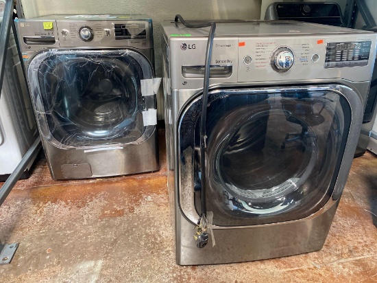 LG 9.0 cu. ft. Mega Capacity Electric Dryer and 5.2 cu. ft. Mega Washer *DRYER PREVIOUSLY INSTALLED*