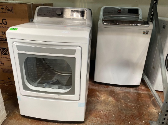 LG 7.3 cu. ft. Ultra Large Electric Dryer and 5.5 cu.ft. Top Load Washer*WASHER PREVIOUSLY INSTALLED