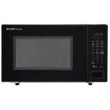 Sharp Carousel 1.4 cu. ft. Countertop Microwave in Black with Sensor Cooking Technology