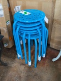 (6) 11 in. W x 18 in. Small Blue Stools