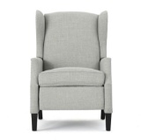 Noble House Wescott Taupe Tweed Polyester Recliner