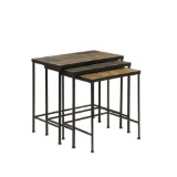4D Concepts 3 Piece Nesting Tables With Slate Tops