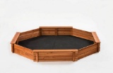 Creative Cedar Designs Octagon 6.5 ft. x 7 ft. Sandbox Kit with Cover