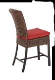 Hampton Bay Harper Creek 4-Piece Brown Steel Patio Chairs with CushionGuard*TABLE NOT INCLUDED*