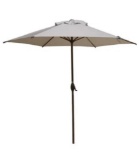 Abba Patio 9 ft. Market Outdoor Patio Umbrella with Push Button Tilt and Crank in Beige