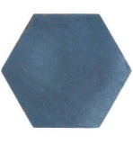 (9) Cases of Ivy Hill Tile Alexandria Denim Blue Hexagon 5.5 in. x 6 in. Matte Floor and Wall
