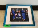 Framed Donald Trump President Signed Autographed Picture With Certified C.O.A.
