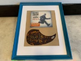 Framed Dennis Quid and The Sharks Signed Autograph Guitar Pick With CD and Certified C.O.A.