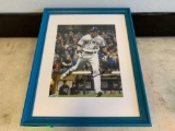 Framed Christian Yelich Brewers Signed Autographed Picture With Certified C.O.A.