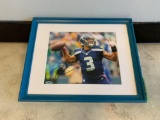 Framed Russell Wilson Seattle Seahawks Signed Autographed Picture With Certified C.O.A.