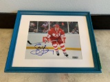 Framed Steve Yzerman NHL Signed Autographed Picture With Certified C.O.A.