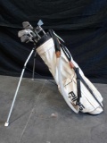 Ping Golf Bag with (10) Golf Clubs