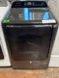 Samsung 7.4 cu. ft. Electric Dryer with Steam Sanitize in Black Stainless Steel*PREVIOUSLY