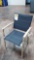(4) Courtyard Casual Metal with Padded Seat Outdoor Patios Chairs