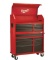 46in. 16-Drawer Steel Tool Chest and Rolling Cabinet Set, Textured Red and Black*UNASSEMBLED IN BOX*