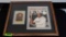 Framed Jackie Robinson Dodgers Matted Robinson Story Picture **NO C.O.A.**