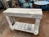 Entry Table 10.5 in x 38in Farm Style Distressed Look