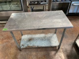 Work Table 24in x 48in Stainless Steel top