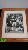 Framed Kevin Green Steelers Matted Signed Autographed Picture With Certified C.O.A.