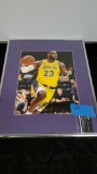 Framed Lebron James Signed Autographed Lakers Picture With Certified C.O.A.