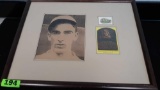 Framed Carl Hubbell NY Mets Cut Signature Autographed With Certified C.O.A.