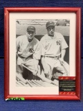 Joe DiMaggio NY Yankees Vintage Signed Framed Autograph with Certified C.O.A.