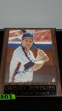 Framed Gregg Jefferies NY Mets Signed Autographed Picture Plaque With Certified C.O.A.