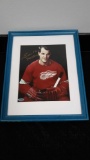 Framed Gordi Howe NHL GOAT Signed Autographed Picture With Certified C.O.A.