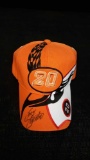 Tony Stewart Baseball Cap #20 Signed Autographed Picture With Certified C.O.A. - Orange