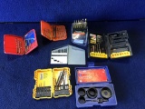 Lot of Assorted Drill Bits and Saw Set