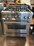 Zline 30in. Wide 4.0 cu. ft. Freestanding Gas Range with Gas Stove and Gas Oven in Stainless Steel