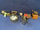 Lot of Assorted Vintage Pencil Sharpeners and Flat Irons