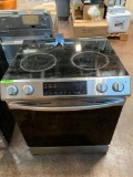 Samsung - 5.8 Cu. Ft. Self-Cleaning Freestanding Electric Range - Stainless Steel