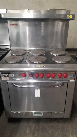 Vulcan 6 Burner Electric Range***WORKING***