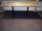 (2) Rectangle Tables with Distressed Wood Tops