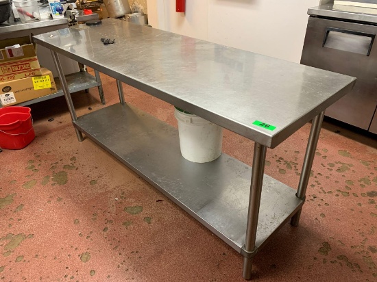 6ft Stainless Steel Table With Can Opener
