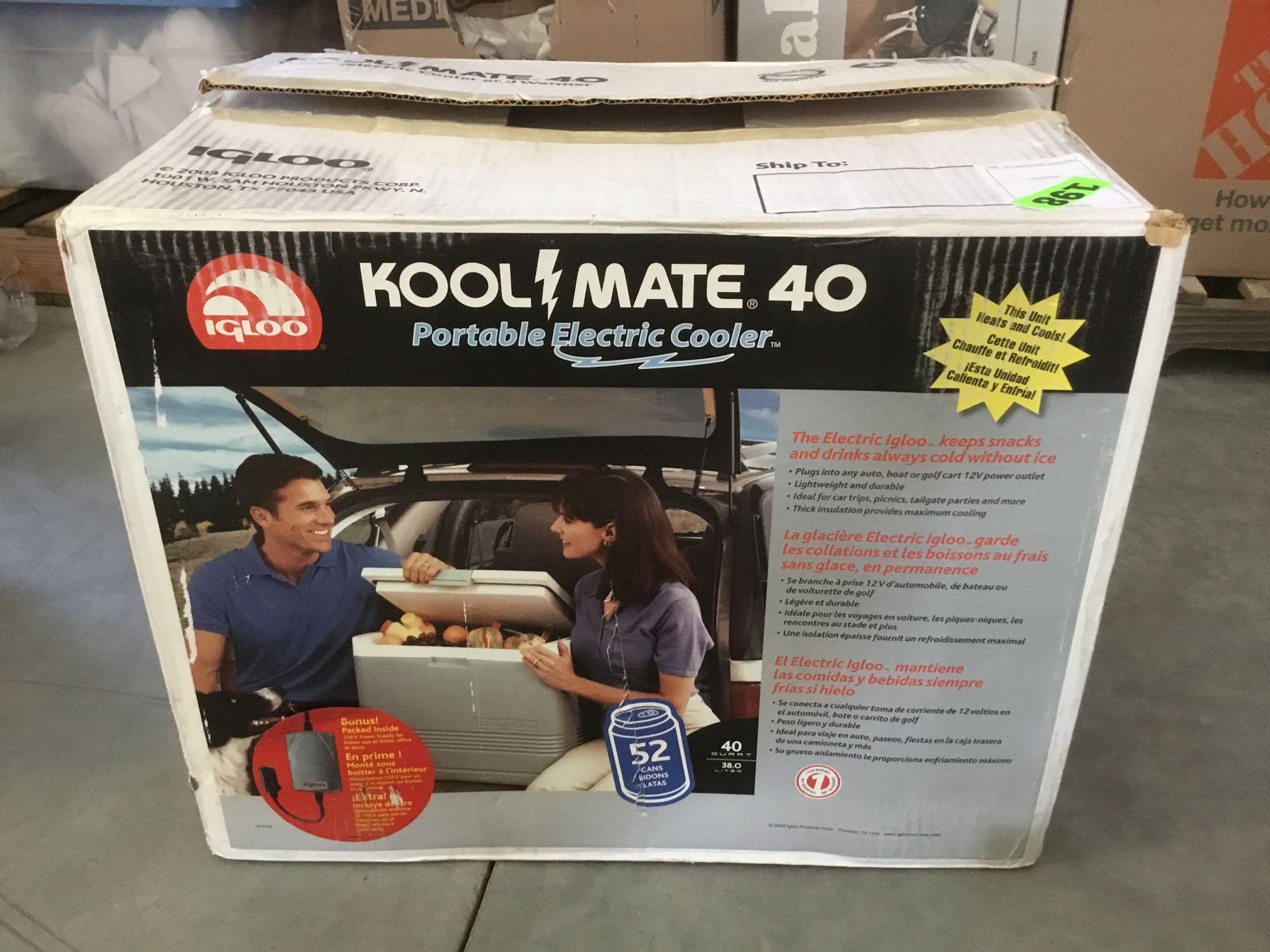 IGLOO Kool Mate. 40 Portable Electric Cooler Proxibid