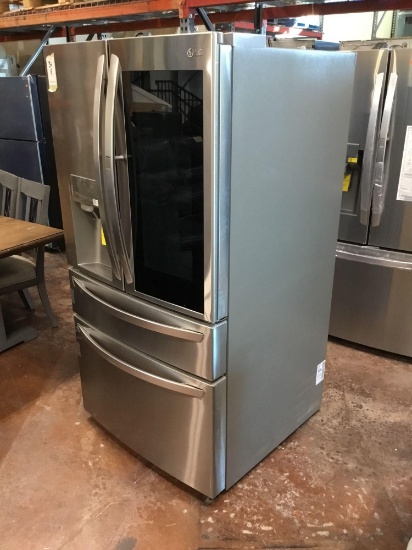 LG 29.7 cu. ft. French Door Smart Refrigerator, InstaView Dual & Craft IceBlack Stainless Steel