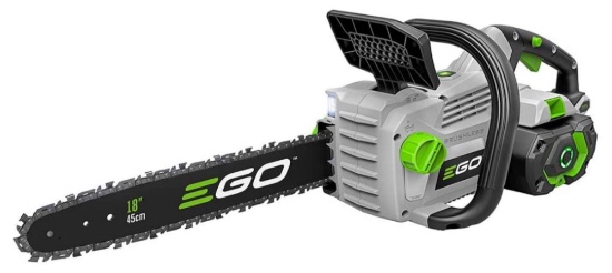 EGO Power+ 18in. 56-Volt Cordless Chain Saw 5.0Ah Battery and Charger Included