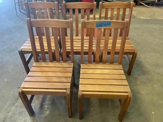 Wooden Chairs lot of 5