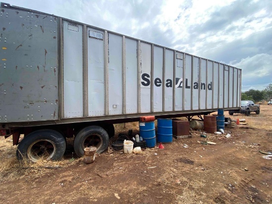 40ft 1981 SeaLand Container with Trailer*BEING SOLD ON BILL OF SALE ONLY*